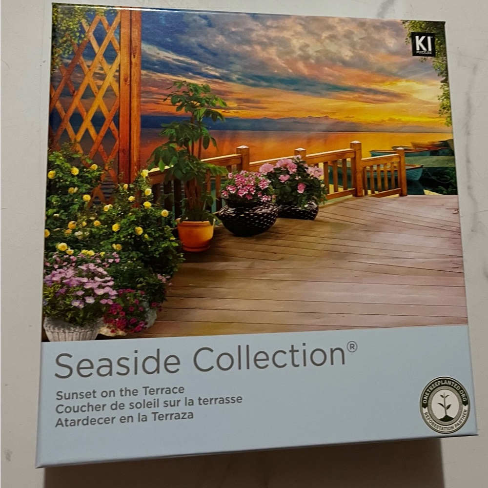 1000 PC KI Puzzle Seaside Collection - Sunset on the Tertace